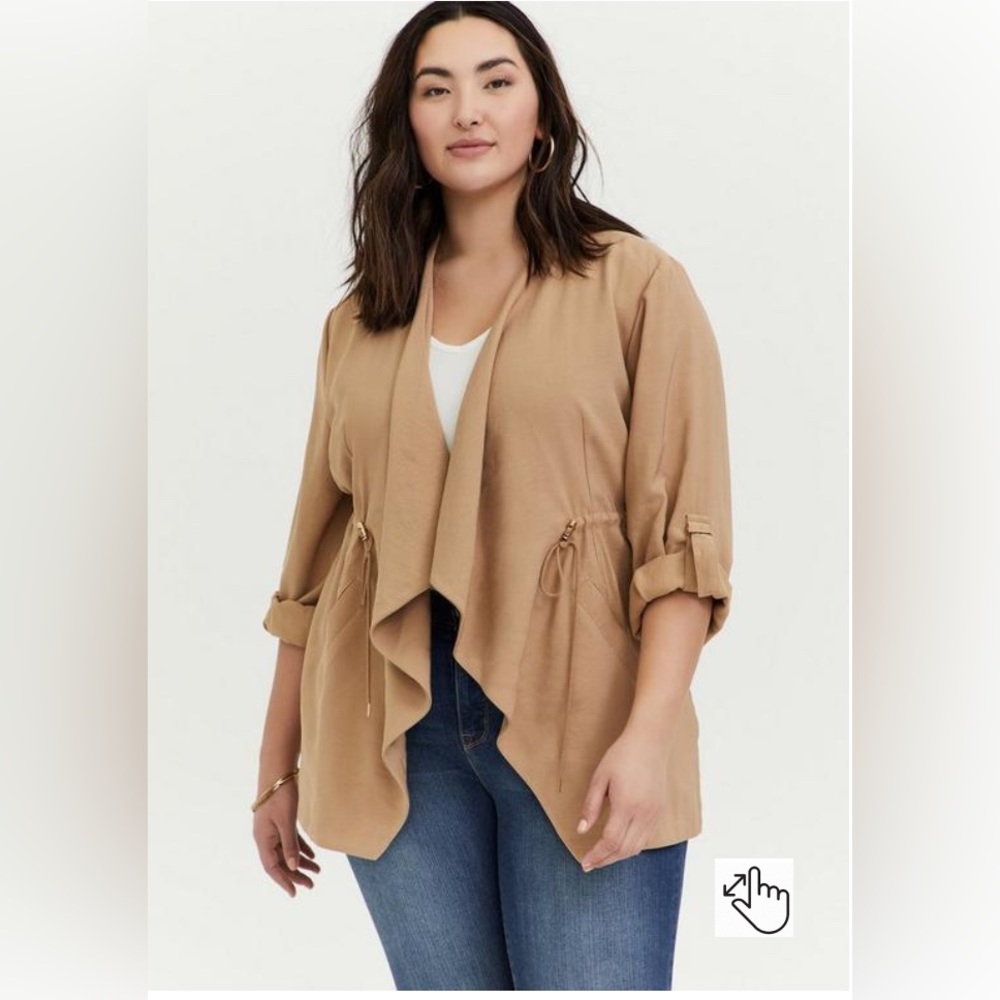 NWOT Torrid Drape Front Jacket